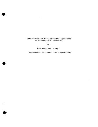 Application of dual integral equations to diffraction problems. thumbnail