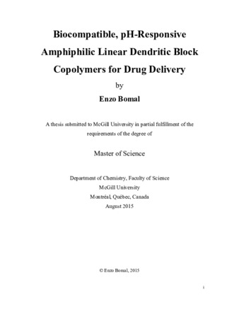 Biocompatible, pH-Responsive Amphiphilic Linear Dendritic Block Copolymers for Drug Delivery thumbnail