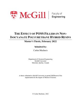 The effect of poss fillers in non-isocyanate polyurethane hybrid resins thumbnail