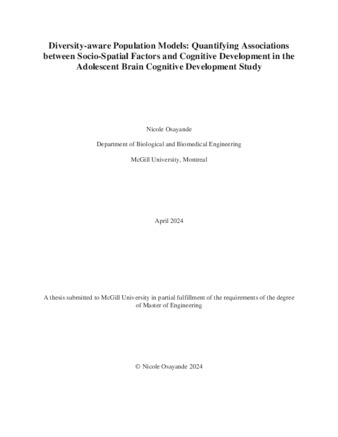 Diversity-aware Population Models: Quantifying Socio-Spatial Effects on Cognitive Development in the ABCD Cohort using Bayesian Multilevel Regression and Poststratification thumbnail