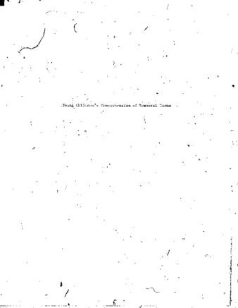 Young children's comprehension of words referring to temporal sequence thumbnail