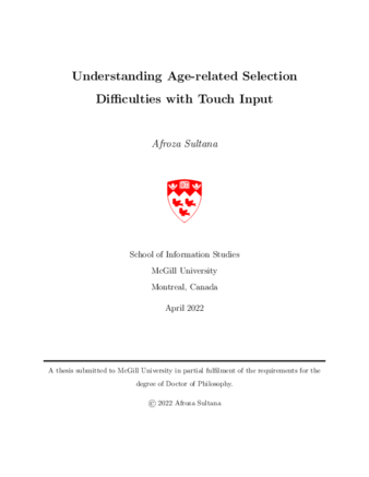Understanding age-related selection difficulties with touch input thumbnail