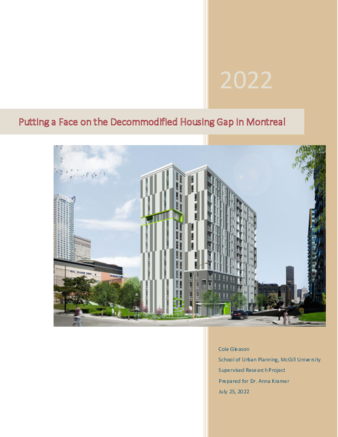 Putting a Face on the Decommodified Housing Gap in Montreal thumbnail