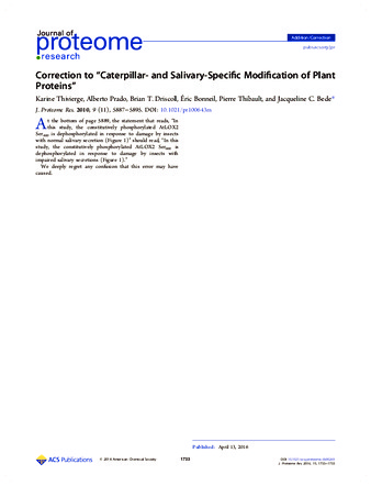 Correction to “Caterpillar and Salivary-Specific Modification of Plant Proteins" thumbnail