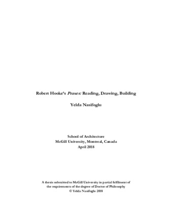 Robert Hooke's «Praxes»: reading, drawing, building thumbnail