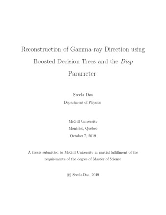 Reconstruction of gamma-ray direction using boosted decision trees and the disp parameter thumbnail