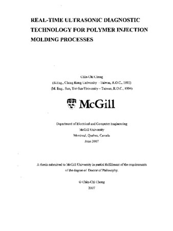 Real-time ultrasonic diagnostic technology for polymer injection molding processes thumbnail