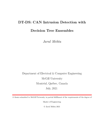 DT-DS: CAN intrusion detection with decision tree ensembles thumbnail