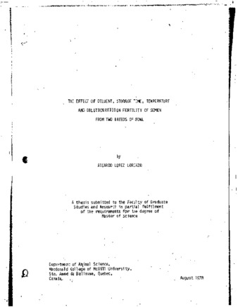 The effect of diluent, storage time, temperature and dilution ratio on fertility of semen from two breeds of fowl. thumbnail