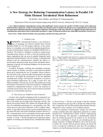 A New Strategy for Reducing Communication Latency in Parallel 3-D Finite Element Tetrahedral Mesh Refinement thumbnail