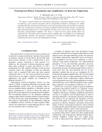 Nonreciprocal Photon Transmission and Amplification via Reservoir Engineering thumbnail