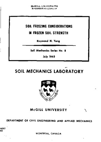 Soil freezing considerations in frozen soil strength thumbnail