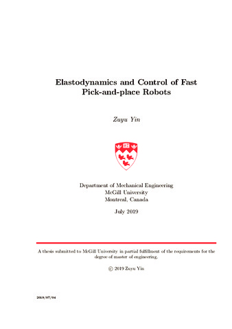 Elastodynamics and control of fast pick-and-place robots thumbnail