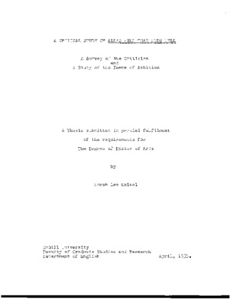 A critical study of ‘All’s Well that Ends Well”. thumbnail