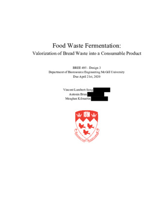 Food Waste Fermentation: Valorization of Bread Waste into a Consumable Product thumbnail