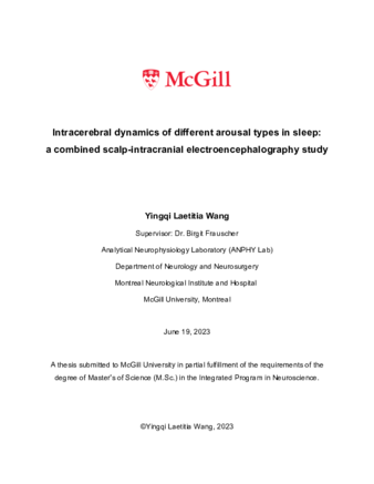 Intracerebral dynamics of sleep arousals: a combined scalp-intracranial EEG study thumbnail