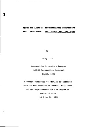 Thesis faulkner picture