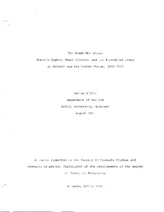 The woman who gains : women's rights, women writers, and the periodical essay in Britain and the United States, 1850-1905 thumbnail
