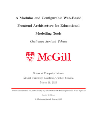 A modular and configurable web-based frontend architecture for educational modelling tools thumbnail
