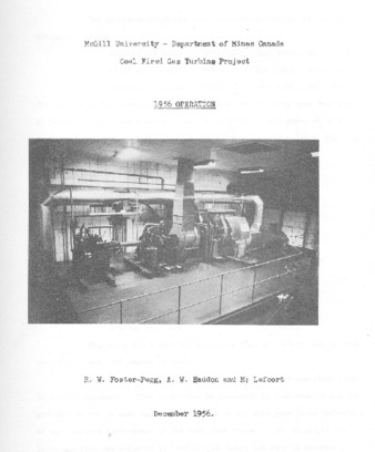 Coal burning gas turbine project. 1956 operation thumbnail