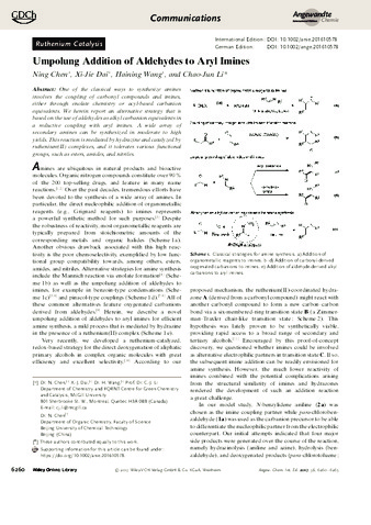 Umpolung Addition of Aldehydes to Aryl Imines thumbnail