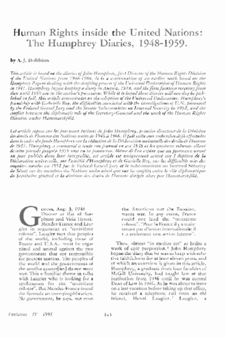 Human rights inside the United Nations: the Humphrey diaries, 1948-1959 thumbnail