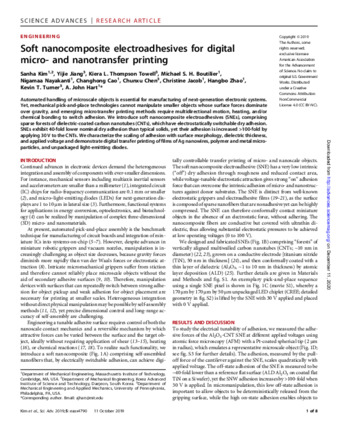 Soft nanocomposite electroadhesives for digital micro- and nanotransfer printing thumbnail