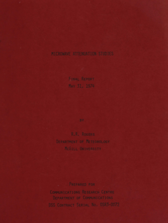 Microwave attenuation studies : final report May 31, 1974 thumbnail