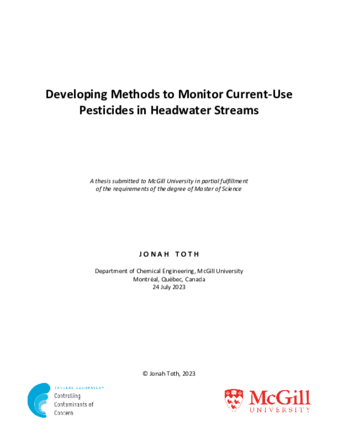 Developing methods to monitor current-use pesticides in headwater streams thumbnail