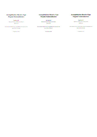 Acenaphthylene-Based n-Type Organic Semiconductors thumbnail