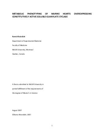 Metabolic phenotyping of murine hearts overexpressing constitutively active soluble guanylate cyclase thumbnail