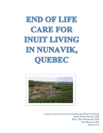End of Life Care for Inuit Living in Nunavik, Quebec thumbnail