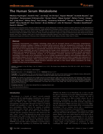 The Human Serum Metabolome thumbnail