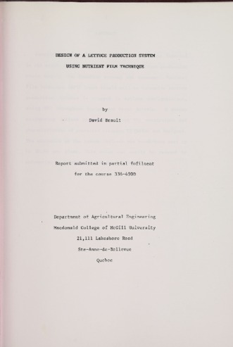 Design of a Lettuce Production System Using Nutrient Film Technique thumbnail