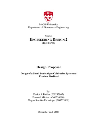 Design of a Continuous Flow Biodiesel Production Research Unit thumbnail