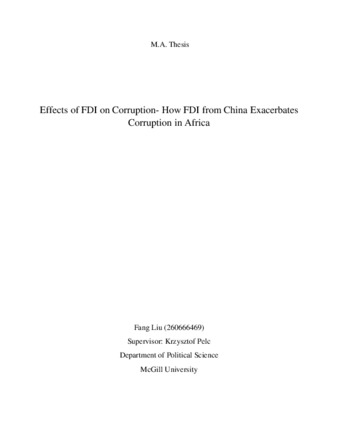 Effects of FDI on corruption - How FDI from China exacerbates corruption in Africa thumbnail