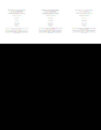 Federated learning algorithms on top of distributed relational database systems thumbnail