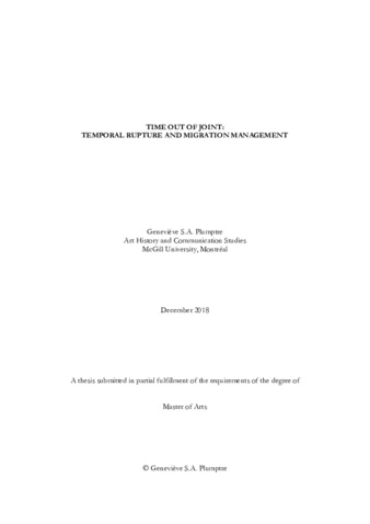 Time out of joint: temporal rupture and migration management thumbnail