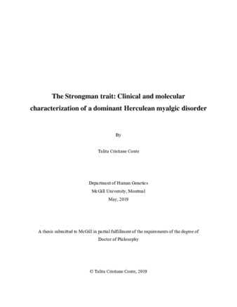 The strongman trait: clinical and molecular characterization of a dominant herculean myalgic disorder thumbnail