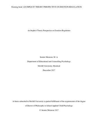 An implicit theory perspective on emotion regulation thumbnail