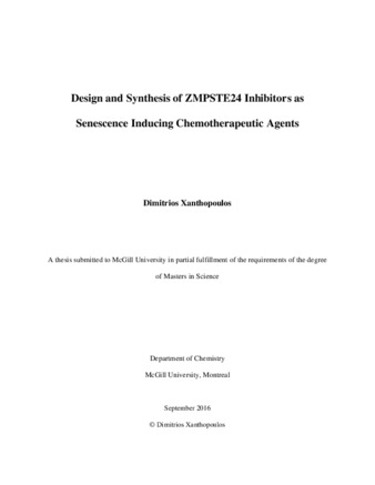 Design and synthesis of ZMPSTE24 inhibitors as senescence inducing chemotherapeutic agents thumbnail