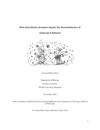 Host-microbiome dynamics impact the thermotolerance of cnidarian holobionts thumbnail
