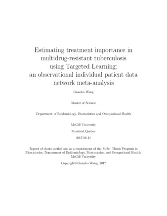 Estimating treatment importance in multidrug-resistant tuberculosis using Targeted Learning: an observational individual patient data network meta-analysis thumbnail