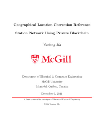 Geographical Location Correction Reference Station Network Using Private Blockchain thumbnail