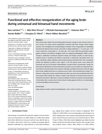 Functional and effective reorganization of the aging brain during unimanual and bimanual hand movements thumbnail