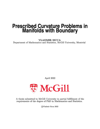Prescribed curvature problems in manifolds with boundary thumbnail