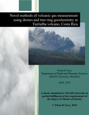 Novel methods of volcanic gas measurement using drones and tree ring geochemistry at Turrialba volcano, Costa Rica thumbnail