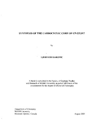 Synthesis of the carbocyclic core of CP-225,917 thumbnail