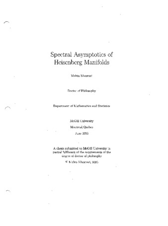 Spectral asymptotics of Heisenberg manifolds thumbnail