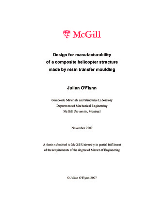 Design for manufacturability of a composite helicopter structure made by resin transfer moulding thumbnail